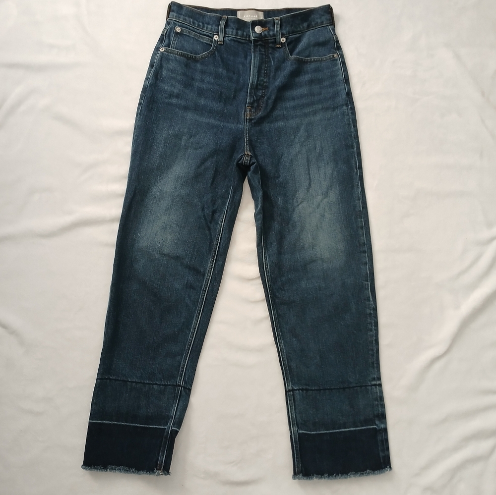 Everlane The Way High Jean In Abyss Women's Size 28 Regular Straight Leg